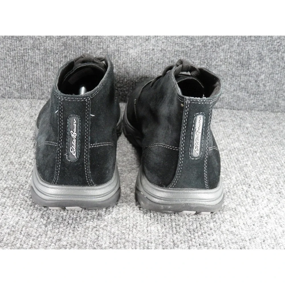 Eddie Bauer Chukka Boots Men's 12 Departure Black Suede 3387-100 Lace Up Nice